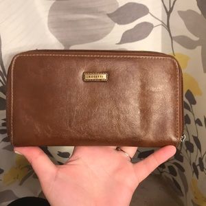 Brown Leather Rosetti Wallet